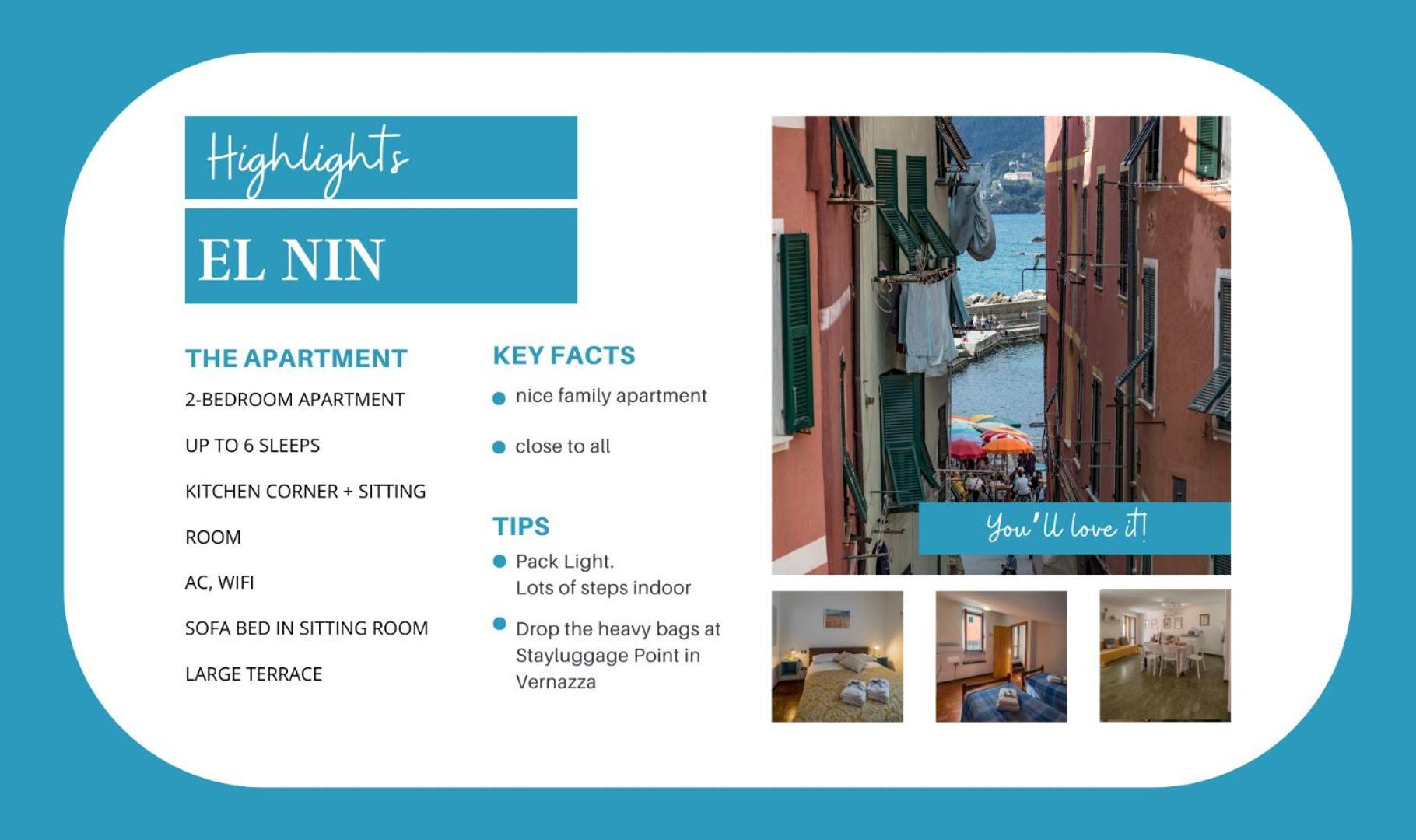 El Nin Apartment With Terrace Vernazza Zewnętrze zdjęcie